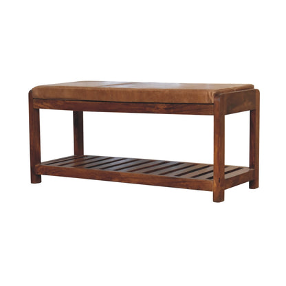 Buffalo Slatted Hallway Bench-2