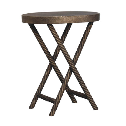 Metallic Rope Side Table-3