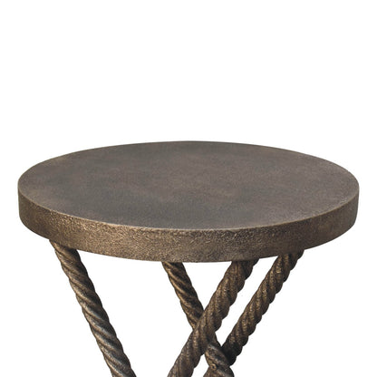 Metallic Rope Side Table-4