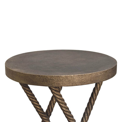 Metallic Rope Side Table-5