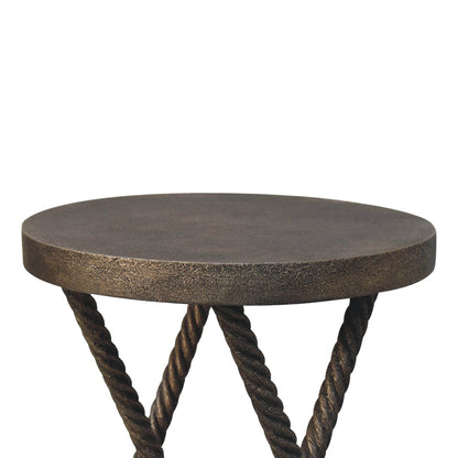 Metallic Rope Side Table-6