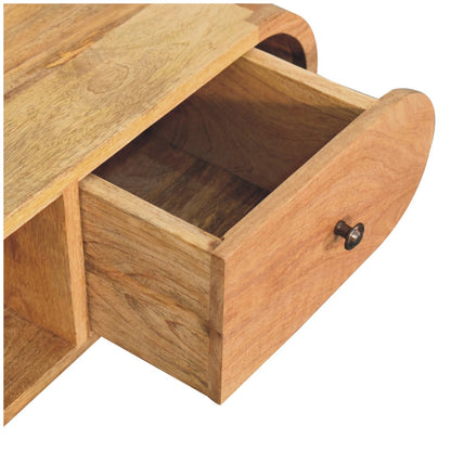 Oak-ish Circular TV Unit-6