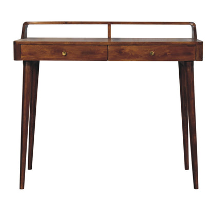 Elevated Chestnut Console Table-1