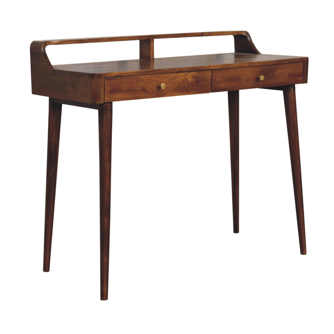 Elevated Chestnut Console Table-3