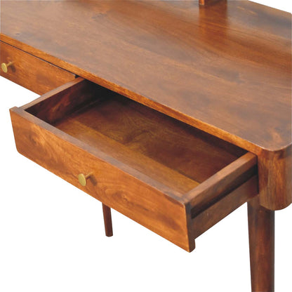 Elevated Chestnut Console Table-6