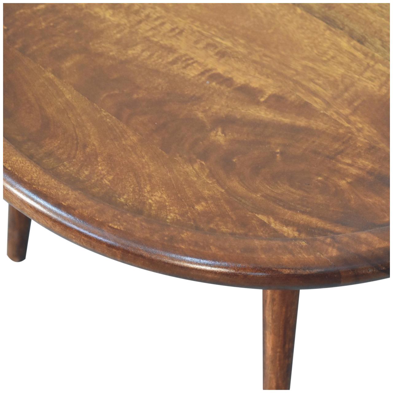 Chestnut Plate Coffee Table-4