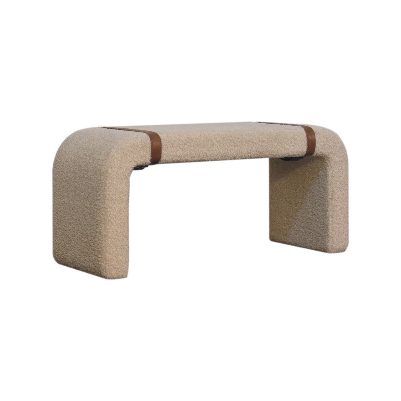 Boucle Leather Strap Bench-3