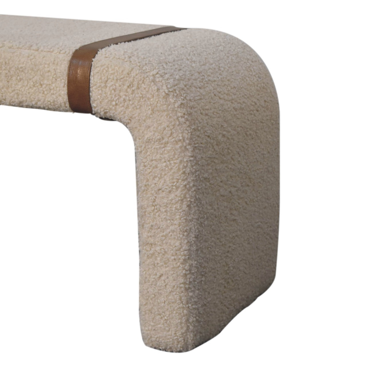 Boucle Leather Strap Bench-5