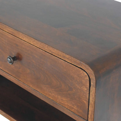 Large Chestnut Curve Floating Bedside-6