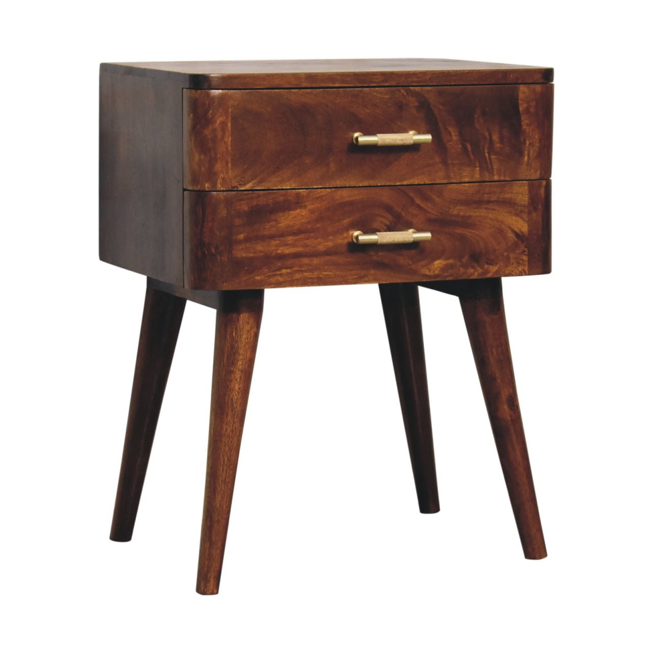 Chestnut T-Bar Nordic Nightstand-2