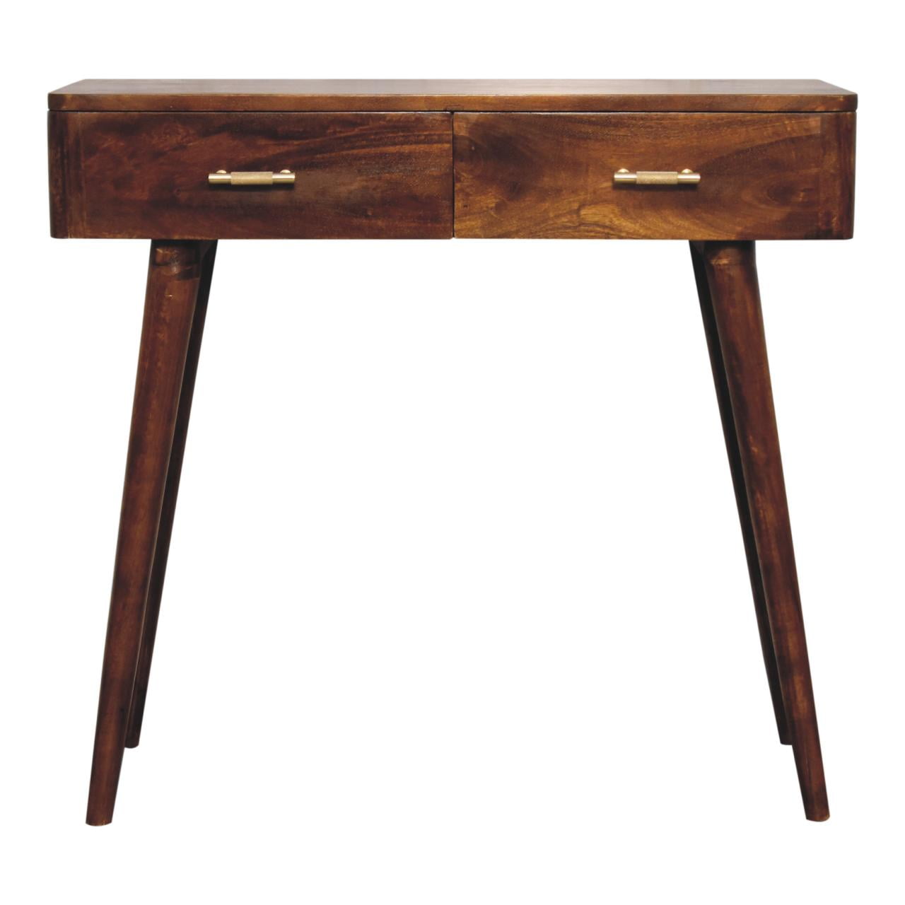 Chestnut T-Bar Console Table-0