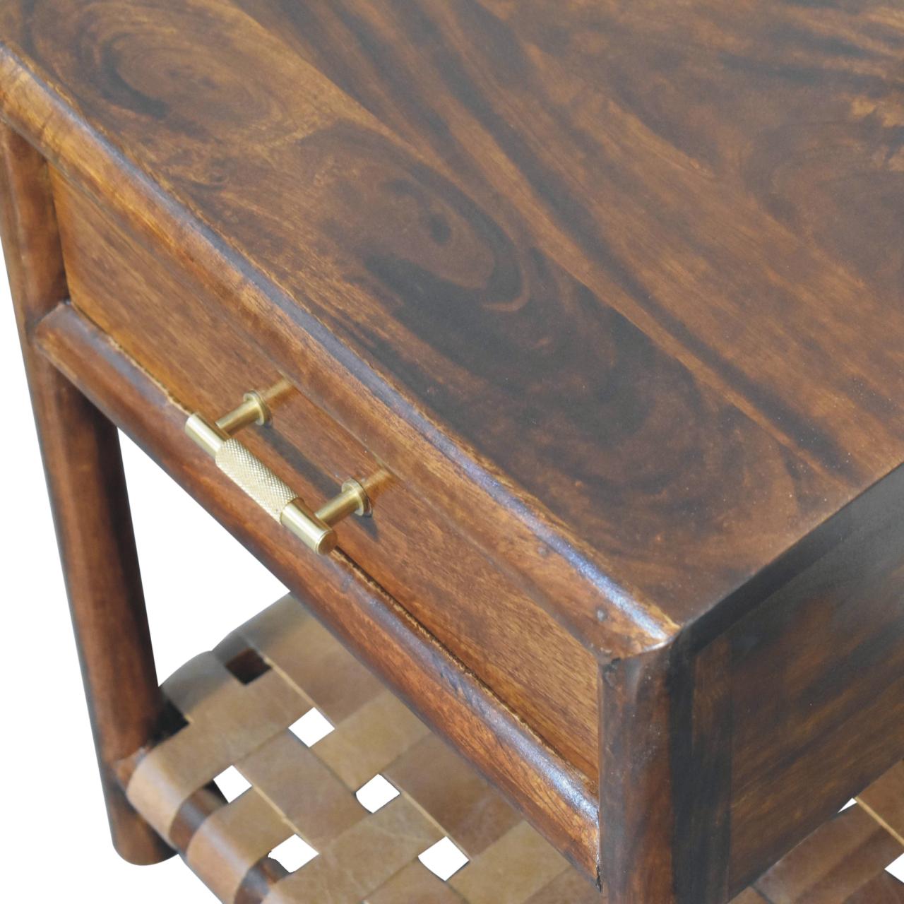 Chestnut T-Bar Bedside-5