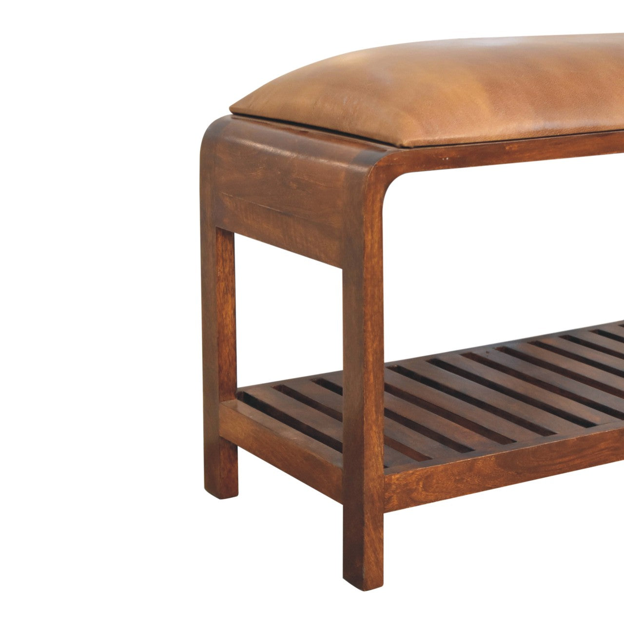 Buffalo Slatted Square Bench-6