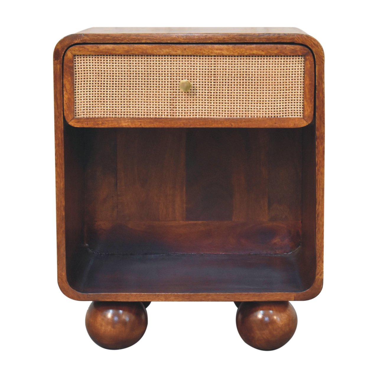 Chestnut Open Woven Bedside-1