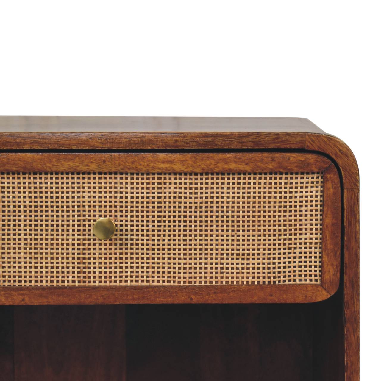 Chestnut Open Woven Bedside-4