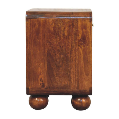 Chestnut Open Woven Bedside-8