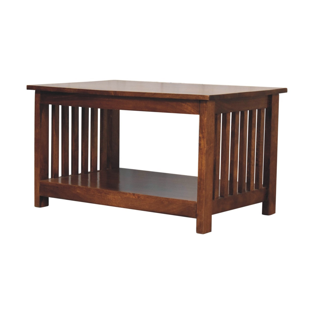 Slatted Chestnut Coffee Table-2