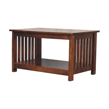 Slatted Chestnut Coffee Table-2