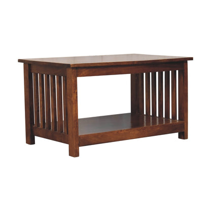 Slatted Chestnut Coffee Table-3