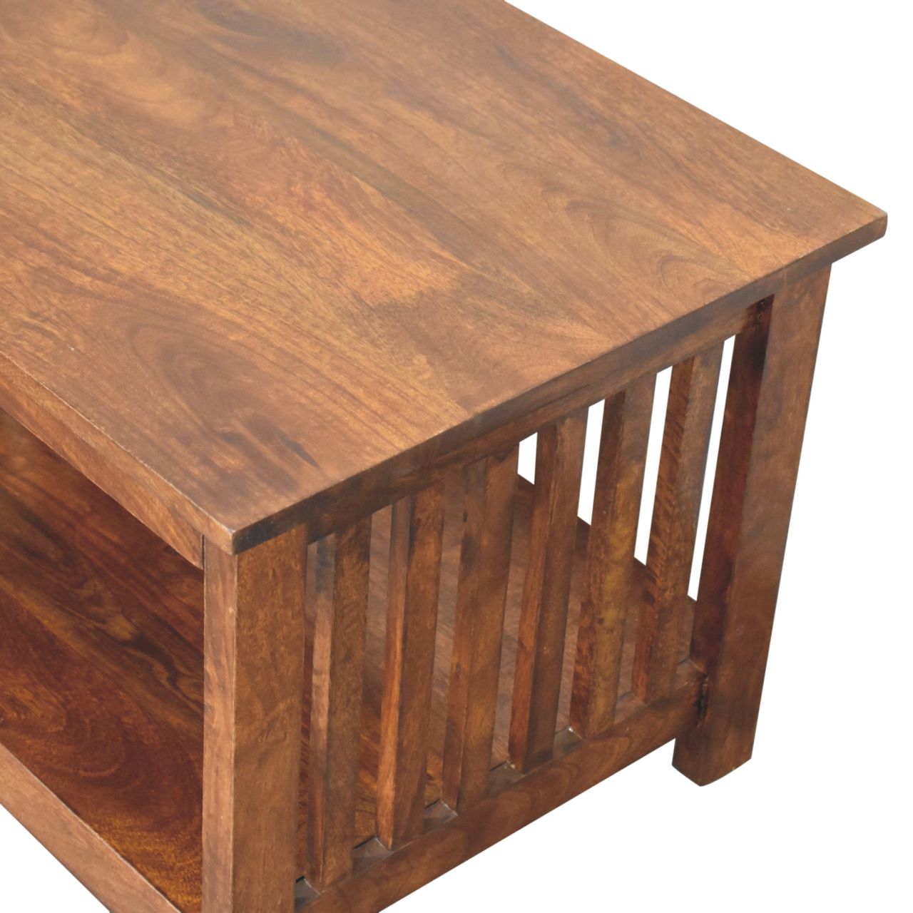 Slatted Chestnut Coffee Table-5