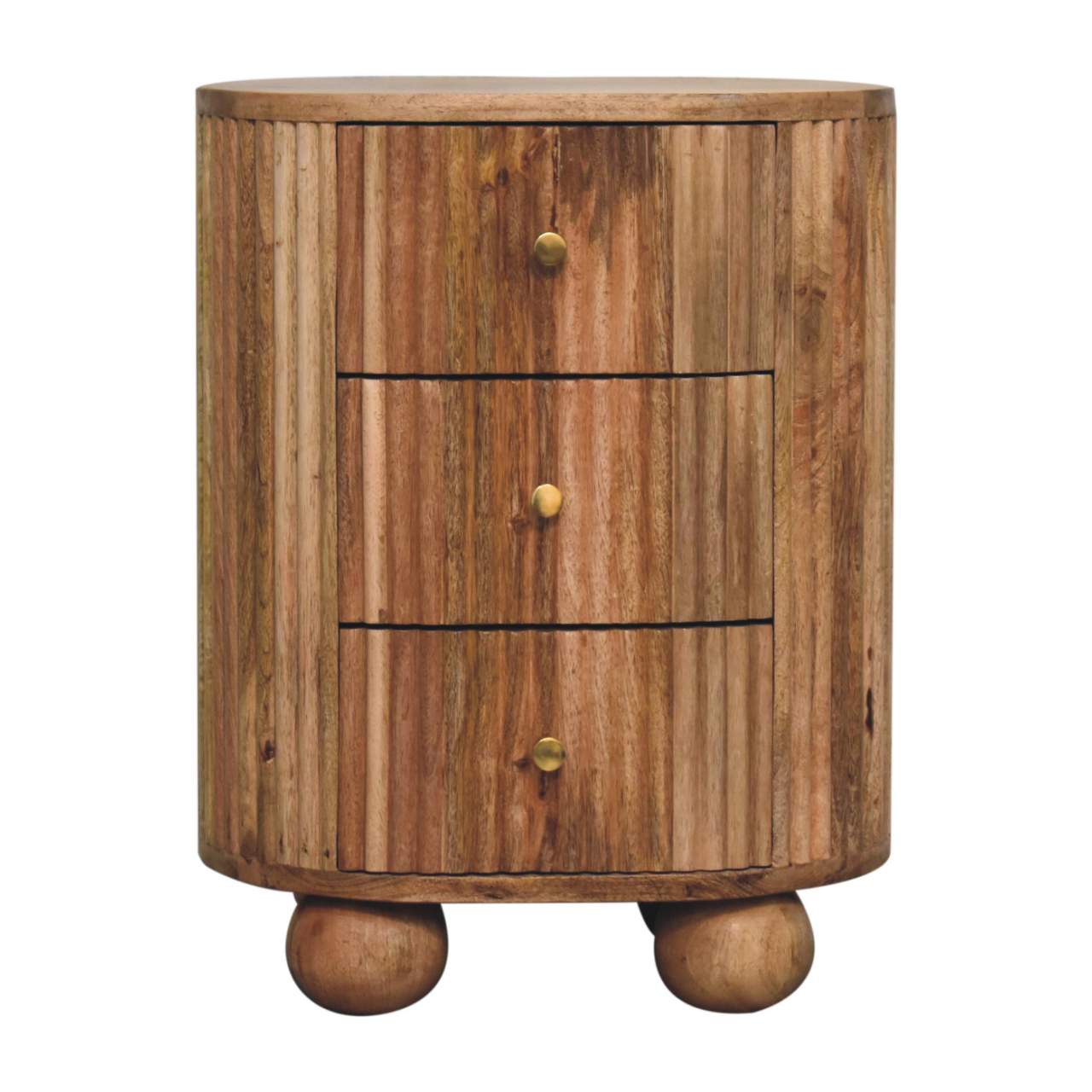 Soba Ball 3 Drawer Bedside-1