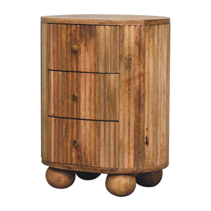 Soba Ball 3 Drawer Bedside-2