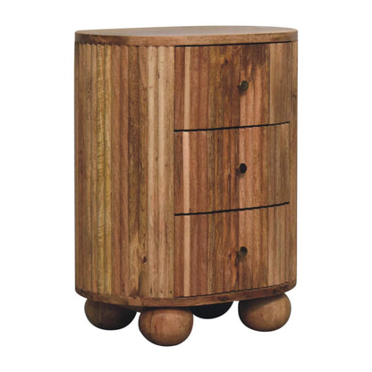 Soba Ball 3 Drawer Bedside-3