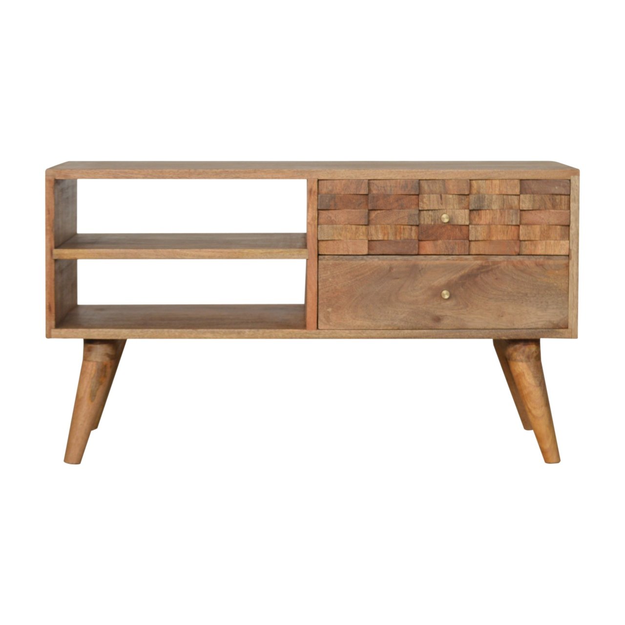 Tile Carved TV Unit-0