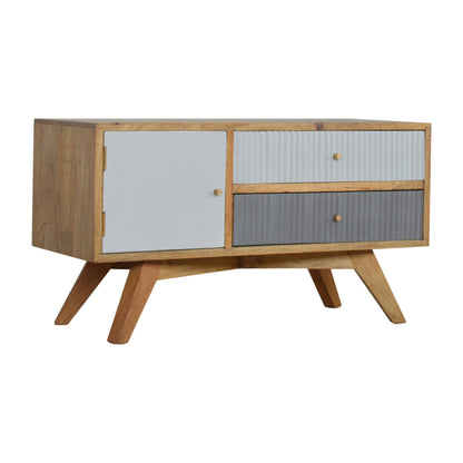 Line Grey Painted Media Unit-2