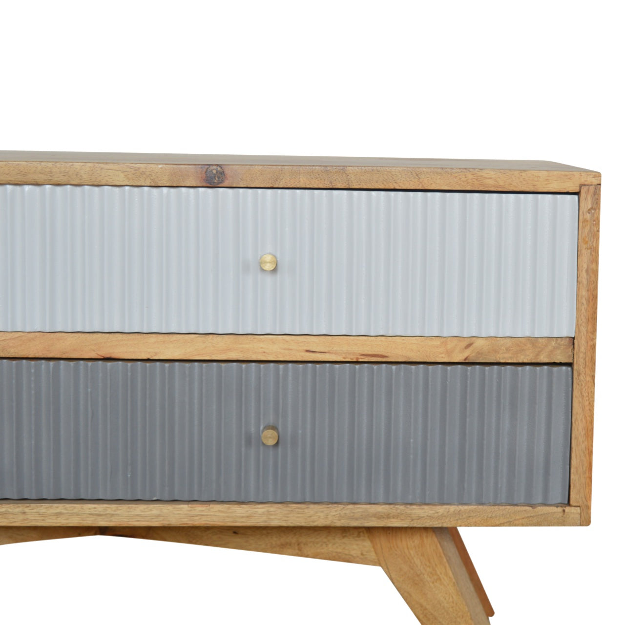 Line Grey Painted Media Unit-4