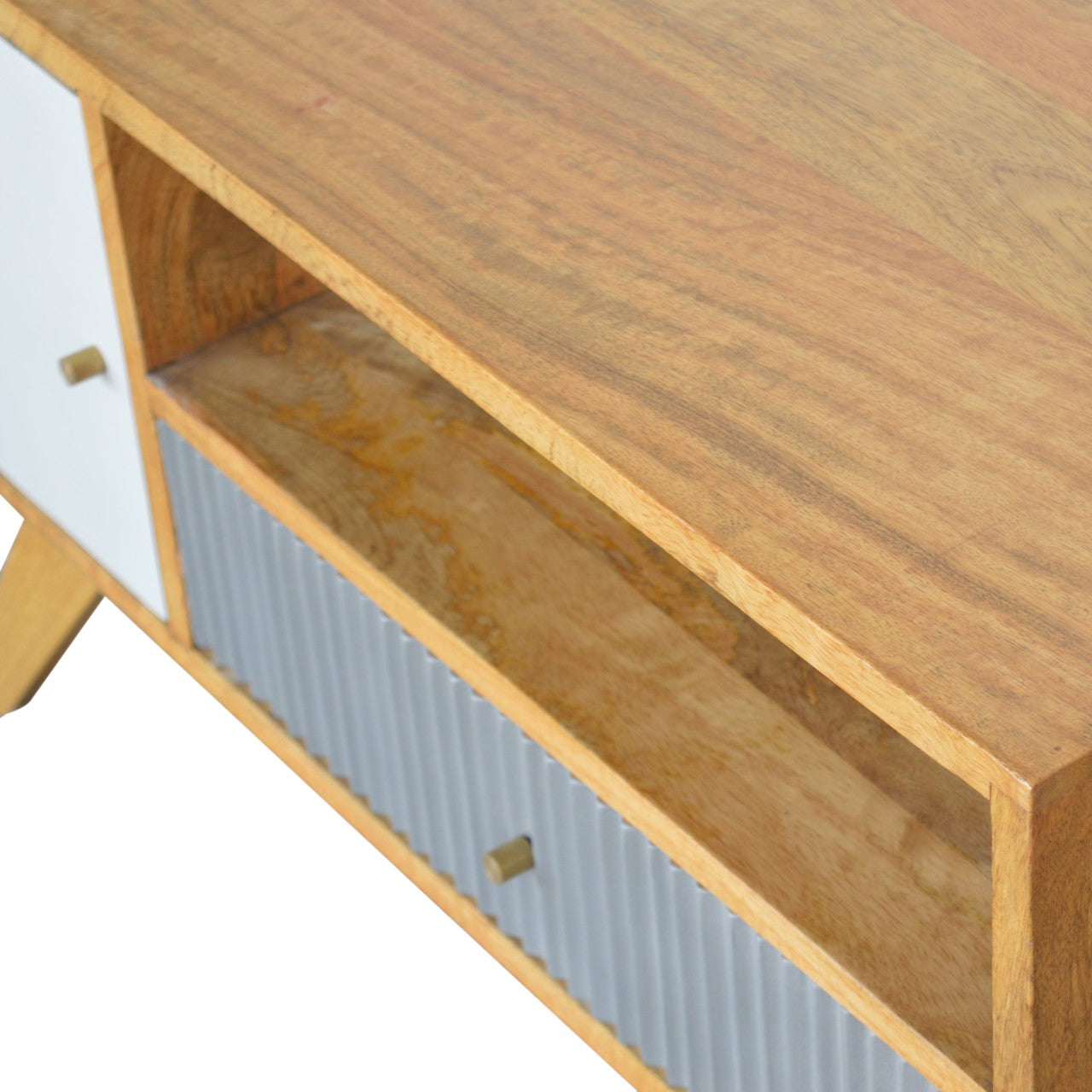 Line Grey Media Unit with Open Slot-3