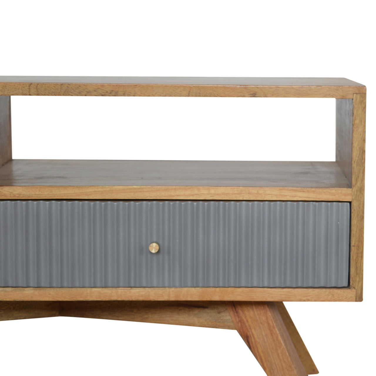 Line Grey Media Unit with Open Slot-5
