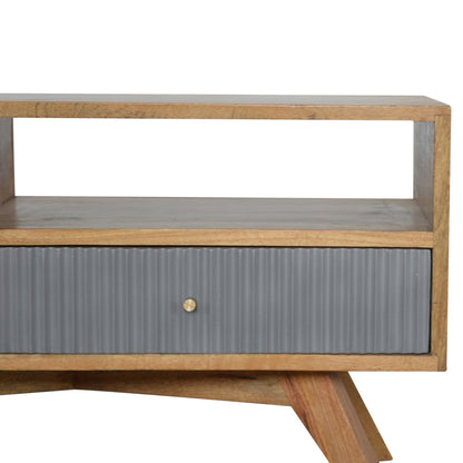 Line Grey Media Unit with Open Slot-5