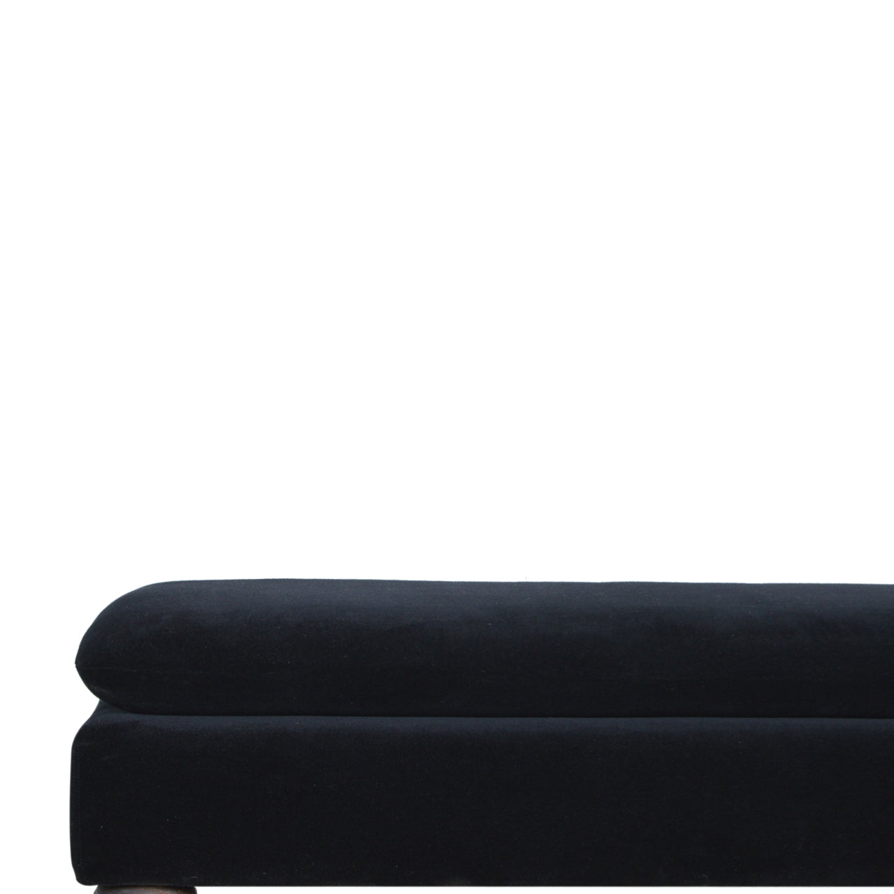 Black Velvet Castor Bench-6