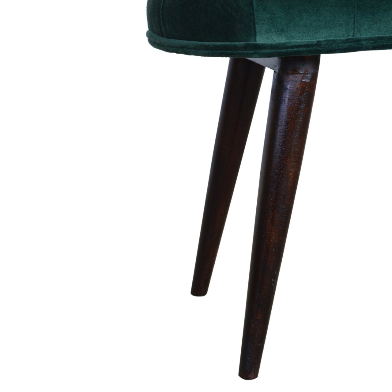 Emerald Velvet Deep Button Bench-6