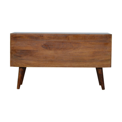 Chestnut Abstract Inlay Sideboard-8