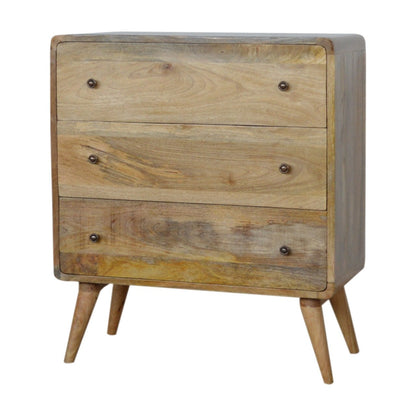 Curved Oak-ish Chest wholesalers