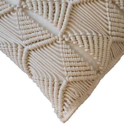 2x Esmi Natural White Cushions, 45cm x 45cm