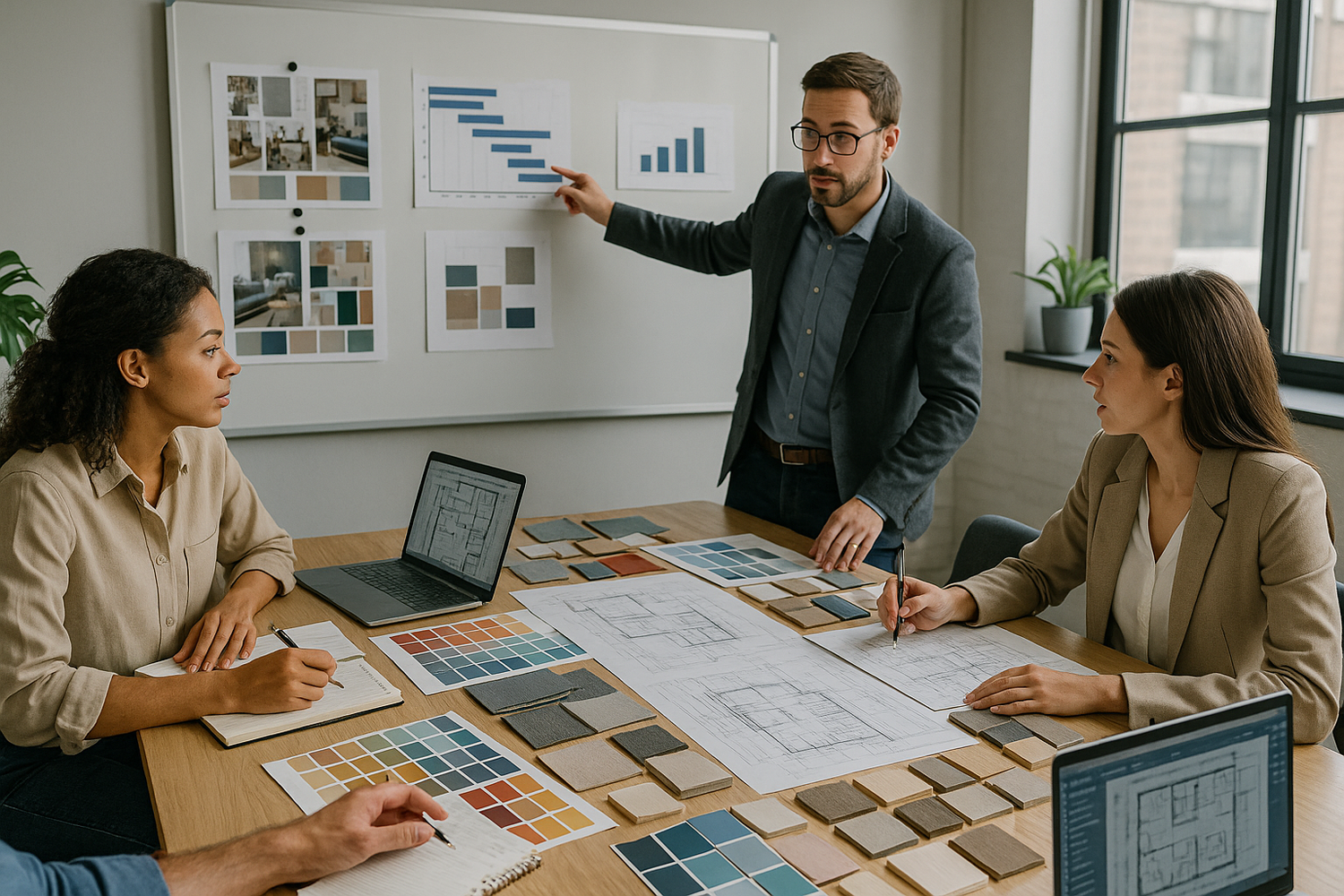 A picture that shows project management in action