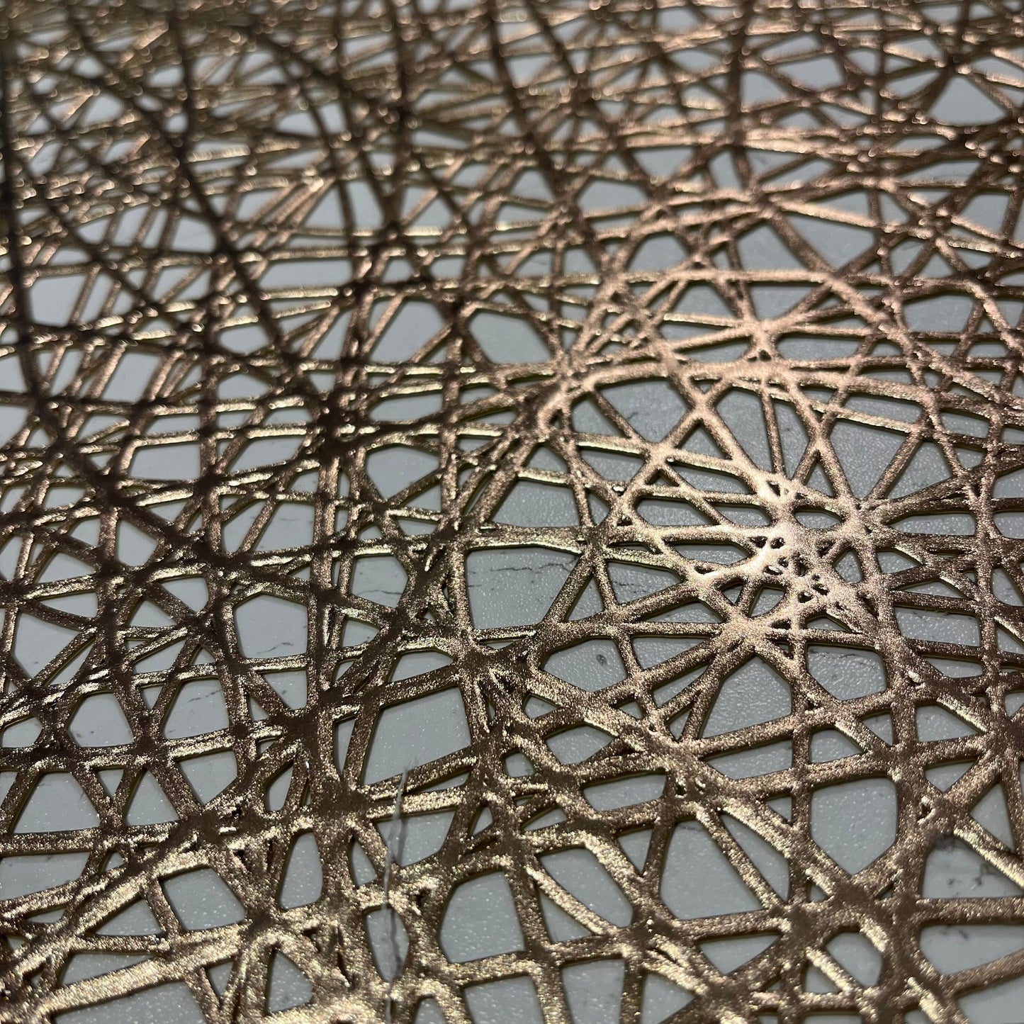 Emily Gold Round Placemat