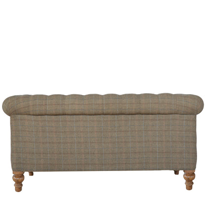 bulk Multi Tweed 2 Seater Chesterfield Sofa for resale