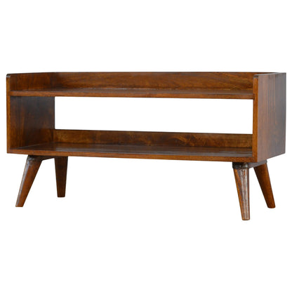 wholesale Nordic Chestnut Finish Storage Bench for resale