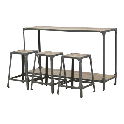 Hallway Console with 3 Stools-3