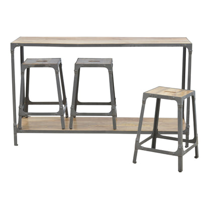 Hallway Console with 3 Stools-4