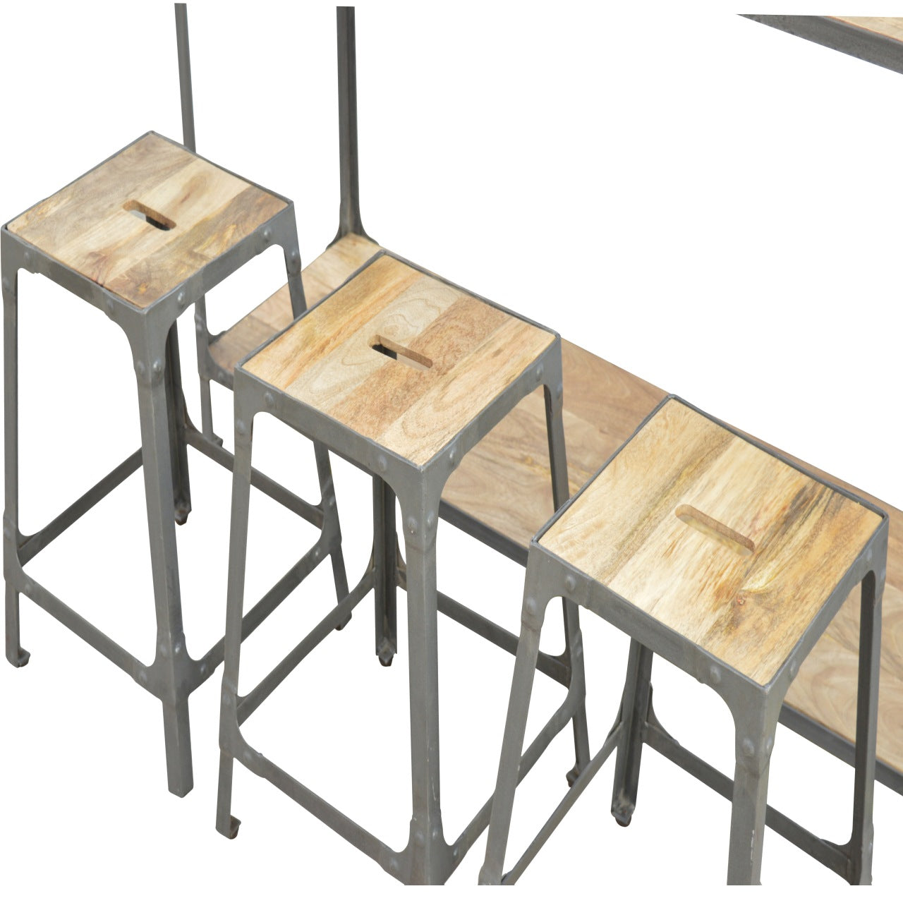 Hallway Console with 3 Stools-5