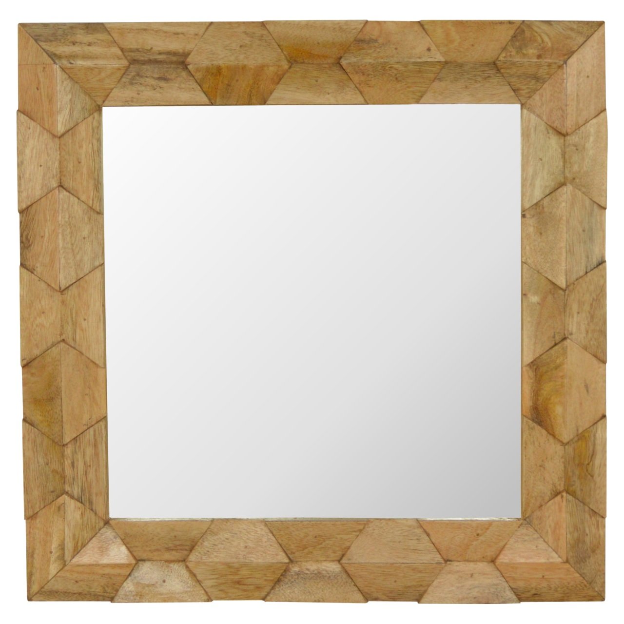 Pineapple Carve Square Mirror-0