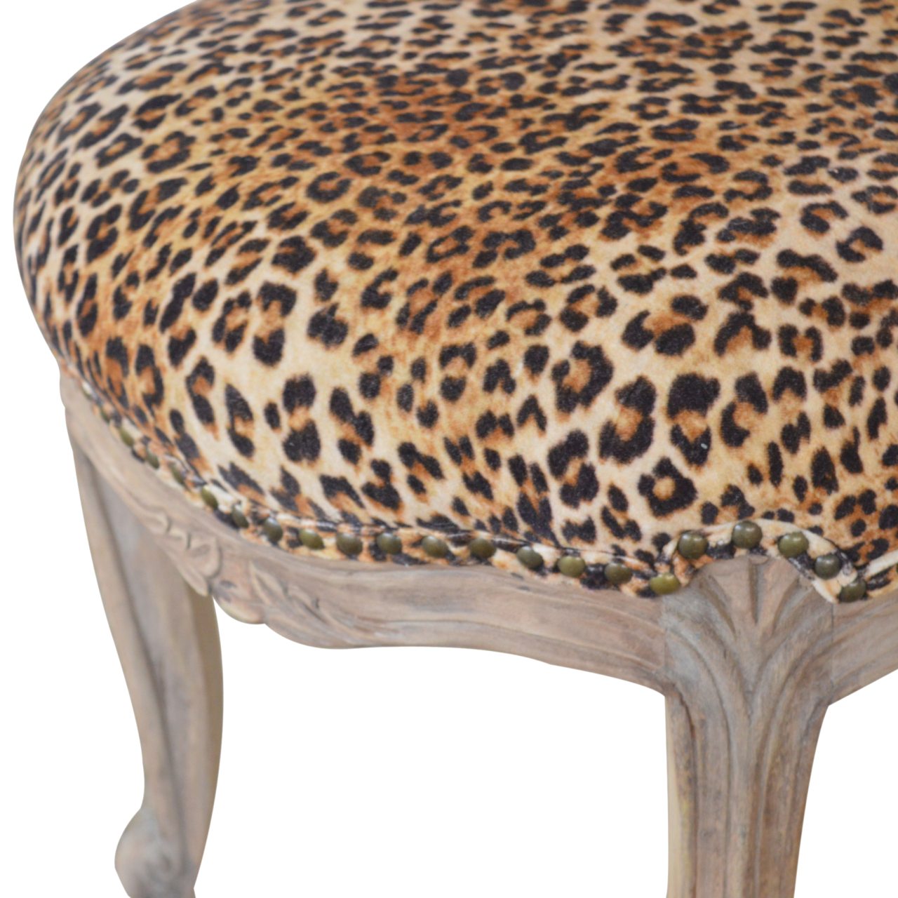 wholesale Leopard Print Studded Chair for resale