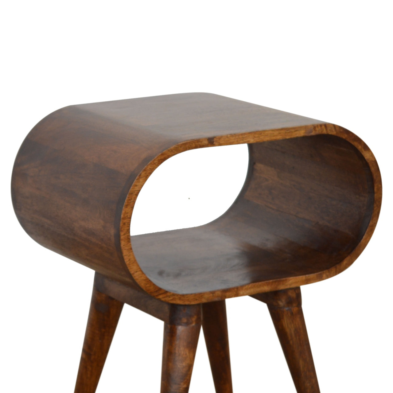 Chestnut Circular Open Bedside dropshipping