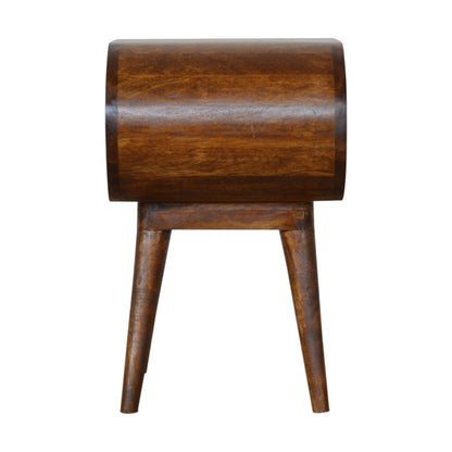 Chestnut Circular Open Bedside for wholesale