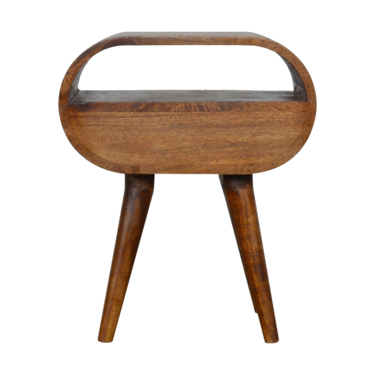 bulk Chestnut Circular Nightstand with Open